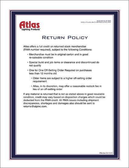 Return Policy